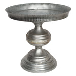 Galvanized Spindled Cake Stand with Gold Beaded Edge - 13.25 x 13 inches - Jodhshop