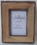 Wooden Frame with Inner Bark Picture Frame - 4 x 6 inches - Jodhshop