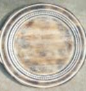 29109: Charger Plate - Distressed - Braid Edge