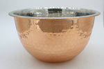 48310: BOWL STAINLESS STEEL/GOLD HAMMERED FINISH 3 QT