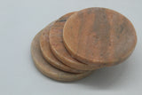 50523: Pink Marble Round Coasters - Set of 4