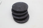 50529: Black Marble Round Coasters - Set of 4 - Jodhshop