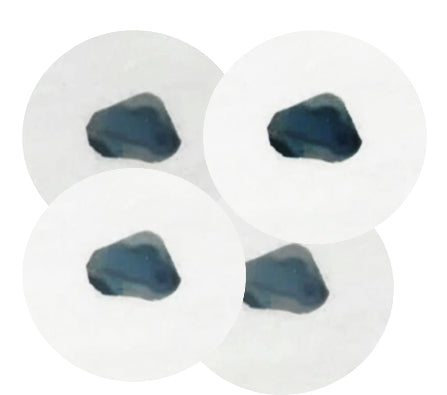 50869: White Marble & Natural Agate Round Coasters - Set of 4 - Jodhpuri Online