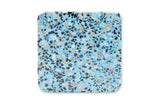 53308: Light Blue Terrazzo Square Coasters - Set of 4