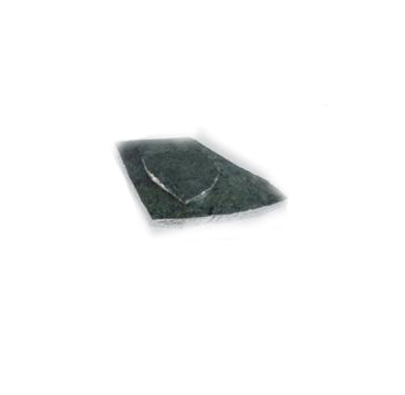 Green Marble Platter Organic Edge with Silver Foil - 6 to 8 inches - Jodhpuri Online