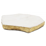 65051: Organic Shape White Marble Coaster with Copper Foil (Individual Piece) - 4 to 5 inches - Jodhpuri Online