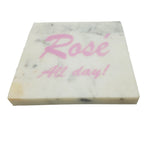 65286: Marble Screen Printed Coasters - Rose All Day! - Jodhshop