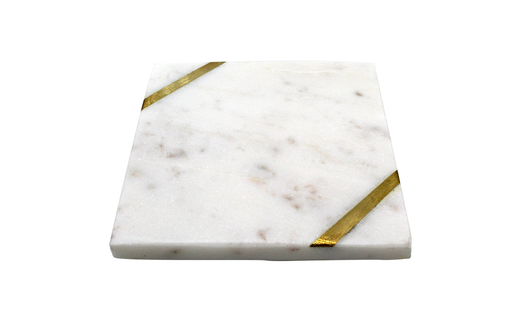 Forest Marble Square Coasters, Set of 4