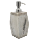 Marble Soap Dispenser with Stowe Slate Finish - 2.75 x 2.75 x 5 inches - Jodhshop