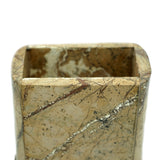Brown Forest Marble Bathroom Tumbler - 3 x 2.25 x 4 inches - Jodhshop