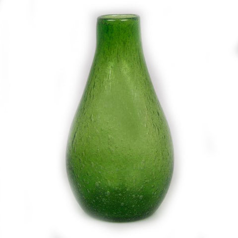 Translucent Green Bubble Vase - 3.5 x 3.5 x 6.5 inches - Jodhshop