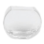 Semi-Circular Clear Glass Vase - Jodhshop