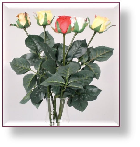 RTS86814 Real Touch Rose Bud- 5 colors