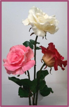 RTS86550 Real Touch Open Rose - 5 colors