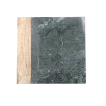 Green Marble and Wood Cheese Board - 10 x 10 inches - Jodhpuri Online